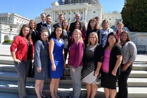 Young Ag Professionals on DC steps